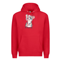 Red tiger cute animals Premium Hoodie - RanaPortraitStore
