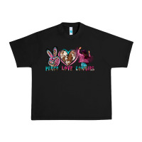 Black peace love cowgirl Urban Heavy Tee - Zillion Design Studio