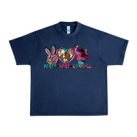 Navy peace love cowgirl Urban Heavy Tee - Zillion Design Studio