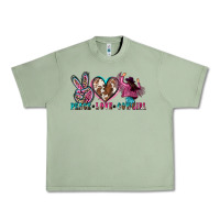 Oil Green peace love cowgirl Urban Heavy Tee - Zillion Design Studio