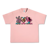 Salmon peace love cowgirl Urban Heavy Tee - Zillion Design Studio