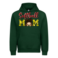 Forest Green Softball Mom Urban Hoodie - BundleAndBundleShop
