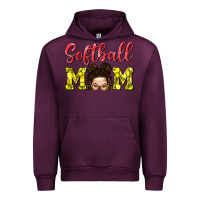 Mauve Wine Softball Mom Urban Hoodie - BundleAndBundleShop