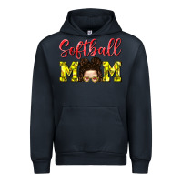 Navy Softball Mom Urban Hoodie - BundleAndBundleShop