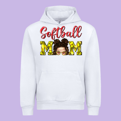 Softball Mom Urban Hoodie Designed By Bundleandbundleshop