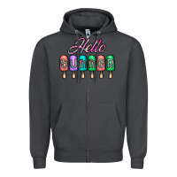 Smoke hello summer Zipper Hoodie - CowhideDigitalArt