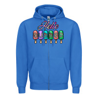 True Royal hello summer Zipper Hoodie - CowhideDigitalArt