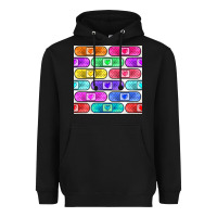 Black plaster seamless pattern Heavyweight Hoodie - BundleAndBundleShop
