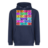 Navy plaster seamless pattern Heavyweight Hoodie - BundleAndBundleShop