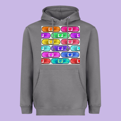 Plaster Seamless Pattern Heavyweight Hoodie Designed By Bundleandbundleshop