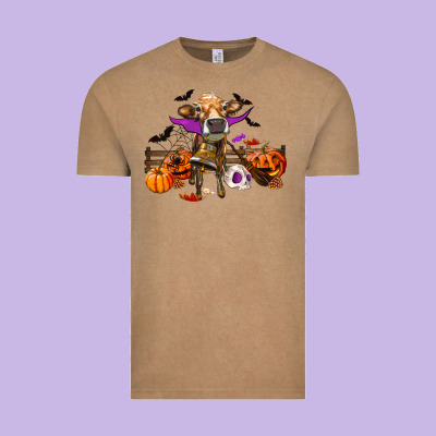 Vintage Tee Heifer Cow Halloween