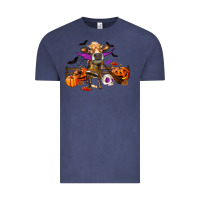 Vintage Denim Heifer Cow Halloween Vintage Tee - RanaPortraitStore