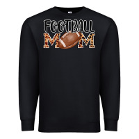 Black football mom Premium Sweatshirt - AdoDesignShop