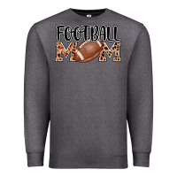 Charcoal Heather football mom Premium Sweatshirt - AdoDesignShop