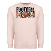 Pale Pink football mom Premium Sweatshirt - AdoDesignShop