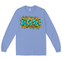 Colony Blue western blessed Long Sleeve Tee - Zillion Design Studio