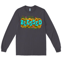 Smoke western blessed Long Sleeve Tee - Zillion Design Studio