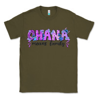 Army Green ohana means family with stitch Classic Tee - texasbilliewilder