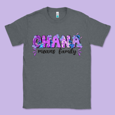 Ohana Means Family With Stitch Classic Tee Designed By Texasbilliewilder
