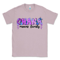 Lilac ohana means family with stitch Classic Tee - texasbilliewilder