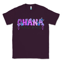 Plum ohana means family with stitch Classic Tee - texasbilliewilder