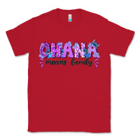 Red ohana means family with stitch Classic Tee - texasbilliewilder