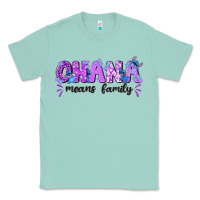 Seafoam ohana means family with stitch Classic Tee - texasbilliewilder