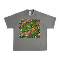 Mardi Gras Louisiana Crocodile Leopard Urban Heavy Tee | Teevron