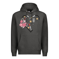 Charcoal Heather phlebotomy add your name Premium Hoodie - MaliasSmallBusiness