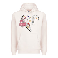 Pale Pink phlebotomy add your name Premium Hoodie - MaliasSmallBusiness