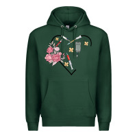 Sports Green phlebotomy add your name Premium Hoodie - MaliasSmallBusiness