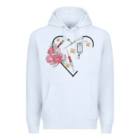 White phlebotomy add your name Premium Hoodie - MaliasSmallBusiness