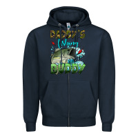 Navy daddy's fishing buddy Zipper Hoodie - HRA Design Shop