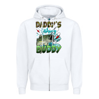 White daddy's fishing buddy Zipper Hoodie - HRA Design Shop