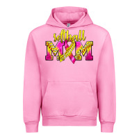 Fuchsia Pink Softball Mom Breast Cancer Urban Hoodie - BundleAndBundleShop