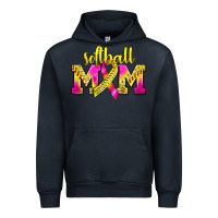 Navy Softball Mom Breast Cancer Urban Hoodie - BundleAndBundleShop