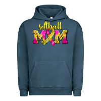 Pigment Midnight Navy Softball Mom Breast Cancer Urban Hoodie - BundleAndBundleShop