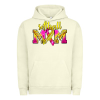 Pigment Pistachio Softball Mom Breast Cancer Urban Hoodie - BundleAndBundleShop