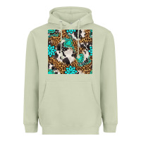 Matcha western turquoise seamless pattern Heavyweight Hoodie - BundleAndBundleShop