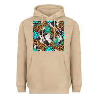 Mushroom western turquoise seamless pattern Heavyweight Hoodie - BundleAndBundleShop