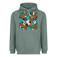 Sage western turquoise seamless pattern Heavyweight Hoodie - BundleAndBundleShop