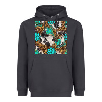 Smoke western turquoise seamless pattern Heavyweight Hoodie - BundleAndBundleShop