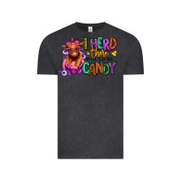 Vintage Black I herd there would be candy Heifer Vintage Tee - RanaPortraitStore