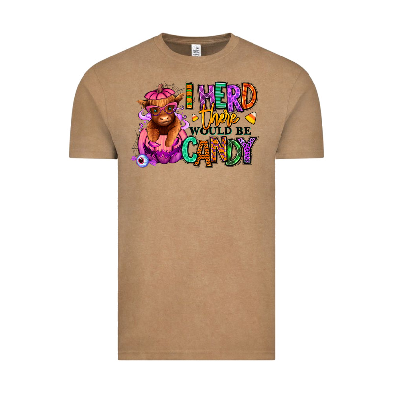 I Herd There Would Be Candy Heifer Vintage Tee by RanaPortraitStore | Teevron
