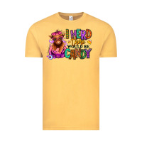 Vintage Mustard I herd there would be candy Heifer Vintage Tee - RanaPortraitStore