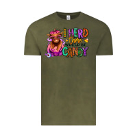 Vintage Olive I herd there would be candy Heifer Vintage Tee - RanaPortraitStore