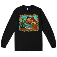 Black rustic country barn Long Sleeve Tee - Zillion Design Studio