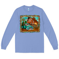 Colony Blue rustic country barn Long Sleeve Tee - Zillion Design Studio