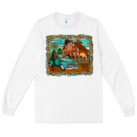 White rustic country barn Long Sleeve Tee - Zillion Design Studio