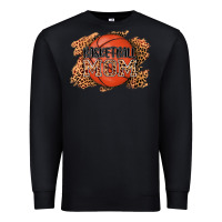 Black basketball mom Premium Sweatshirt - AdoDesignShop